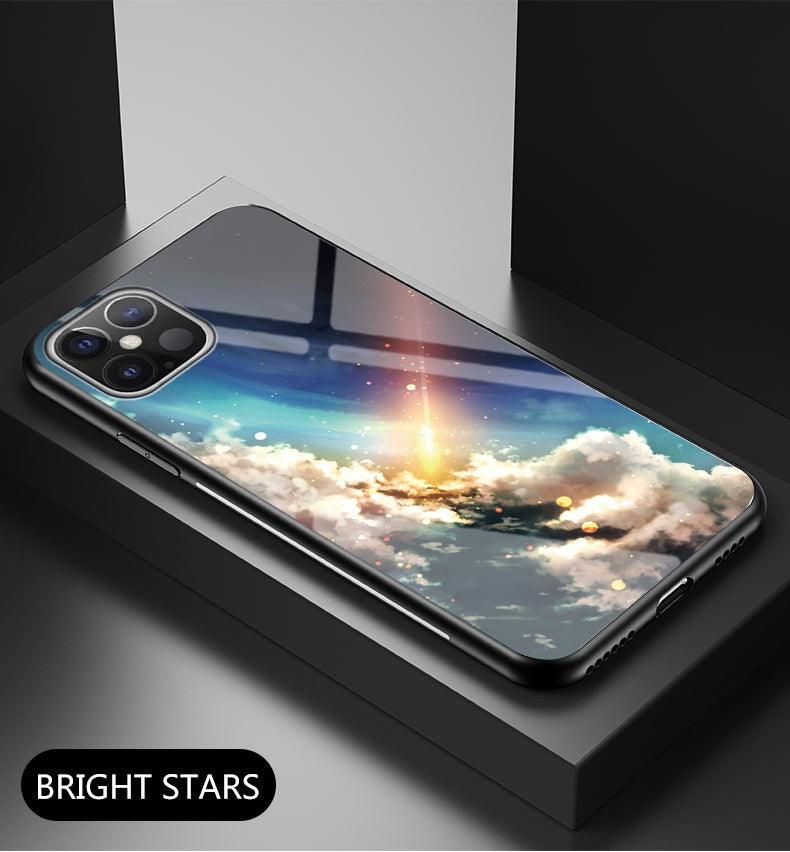 Premium Galaxies Designers Tempered Glass Phone Case - for New Apple iPhone 13Mini/13/13Pro/13ProMax - Super Savings Technologies Co.,LTD Premium Galaxies Designers Tempered Glass Phone Case - for New Apple iPhone 13Mini/13/13Pro/13ProMax - Super Savings Technologies Co.,LTD